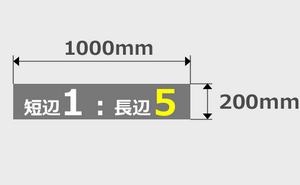 200mm×1000mm印刷