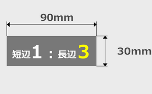 30mm×90mm印刷